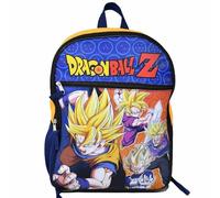 Bioworld Dragon Ball Z 16" Kids Backpack - Colorful Cartoon School Bag with Front Pocket & Side Mesh, Lightweight Travel Backpack for Boys & Girls