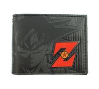 Bioworld Dragon Ball Z Metal Badge Bifold Wallet Official Goku Z