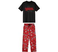 Bioworld Dungeons & Dragons Logo Men's 2-Pack Pajama Set, Multicolored, Medium