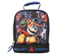 Five Nights at Freddy's: Security Breach Insulated Lunch Box With Double Compartments, Multicolor, Taglia unica