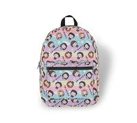 Bioworld Friends Pastel Chibi Backpack, fits A4 with internal padded laptop/tablet pouch - Official Licensed Merchandise, Great Gift Idea