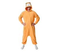 Bioworld Garfield Men's Onesie Costume Kigurumi With Hood, Garfield Orange, L