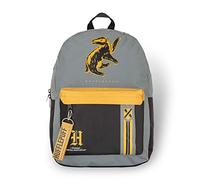 Bioworld Harry Potter Hufflepuff Mixblock Backpack with Webbing Puller, fits A4 with internal padded laptop/tablet pouch