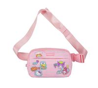 Bioworld Hello Kitty and Friends Sticker Stripe Fanny Pack/Sling Bag