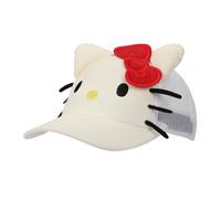 Bioworld Hello Kitty Big Face Women’s White Trucker Hat Official Licensed Merchandise, Great Gift Idea