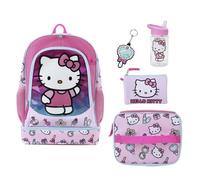 Bioworld Hello Kitty Makeup Icons 5-Piece 17" Backpack Set