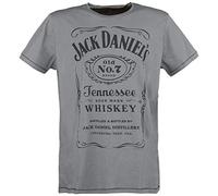 Bioworld Jack Daniel's Whiskey T-Shirt Grey S, Gray, S