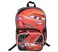 Bioworld Kids Backpack & Lunch Bag Set -Disney Cars 16" Lightweight School Bookbag with Insulated Lunch Bag - Perfect for Preschool & Elementary Boys