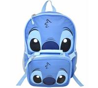 Bioworld Kids Backpack & Lunch Bag Set -Stitch 16" Lightweight School Bookbag with Insulated Lunch Bag - Perfect for Preschool & Elementary Girls