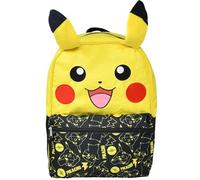 Bioworld Kids Backpack- Pokemon Pikachu with Ears 16" Backpack with Front Pocket- Lightweight School Bookbag - Perfect for Preschool & Elementary Boys