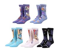 Bioworld KPop Demon Hunters Hunter/X & Derpy 5-Pair Pack Casual Crew Socks