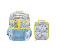 Bioworld Lanky Box Character Collage 2-Piece 16" Premium Backpack & Lunch Box Set For boys School And Travel