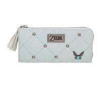 Bioworld Legend of Zelda Navi L-Zip Wallet - Green, Women's, Plastic, Faux Leather, 7.75"W x 4"H, Includes Card Holders