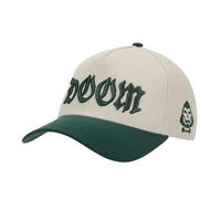 Bioworld Marvel Universe Dr. Doom Men's Off-White & Green A-Frame Snapback Hat, Marvel Universe Dr. Doom, One size
