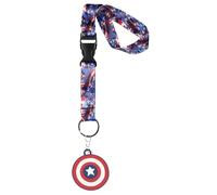 Bioworld Marvel Universe Lanyard - Unleash your inner hero on every adventure!, Captain America, Talla Única