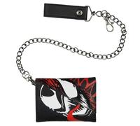 Bioworld Marvel We are Venom Character Design Tri-Fold Snap Chain Wallet