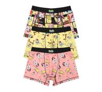 Bioworld Men's Adult SpongeBob SquarePants Boxer Brief Underwear 3-Pack, Multicolored, L