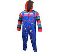 Bioworld Merchandising Mens Chucky Child's Play Adult Union Suit Pajama, Blue, S