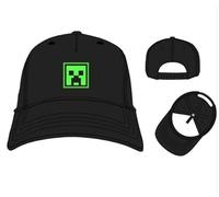 Bioworld Minecraft Creeper Adjustable Snapback Baseball Cap - Official Merchandise Gaming Hat for Kids Adults Teens - Great Gift Idea Black
