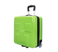 Bioworld Minecraft Creeper Hard Shell Luggage, 38 cm Carry-On with Retractable Handle, Green