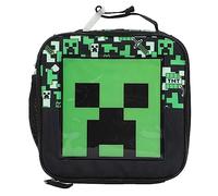 Minecraft Square Insulated Lunchbox with Mesh Side Pocket, Multicolor, Taglia unica