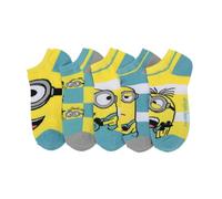Bioworld Minions Adult Ankle Socks 5-Pack, Multicolored, One Size