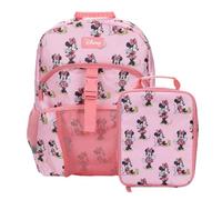 Bioworld Minnie Mouse Classic 2-Piece 16" Kids Backpack & Lunch Box Set For School And Travel
