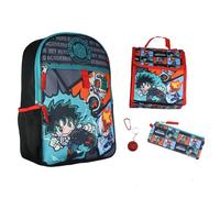 Bioworld My Hero Academia Backpack Deku Shoto Bakugo Kawaii Chibi 5 Piece Set School Bag