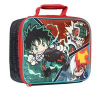 Bioworld My Hero Academia Lunch Box Chibi Deku Shoto And Bakugo Anime Manga Lunch Bag