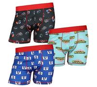 Bioworld My Hero Academia Men's Anime Cartoon Boxer Brief 3-Pack Underwear Set Boxer Short, Black, XL