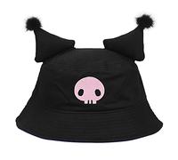 Bioworld My Melody Kuromi Inspired Black Bucket Hat, Black, One Size