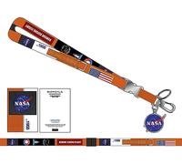 Bioworld NASA Metal Charm Orange Lanyard