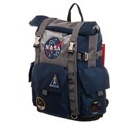 Bioworld NASA Roll-Top Backpack - Blue and Grey Backpack