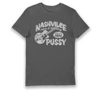 Bioworld Nashville Pussy Hate & Whiskey Adults Overdye Black Oyster T-Shirt - Medium