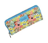 Bioworld Nickelodeon SpongeBob SquarePants Zip Around Wallet All-Over Print Character Collage