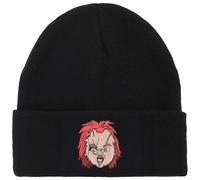 Bioworld Official Chucky Embroidered Cuff Beanie - Child’s Play Horror Movie Knitted Wolly Hat