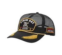 Bioworld One Piece Live Action Straw Hat Crew Gray Retro Full Mesh Hat Anime Official Merchandise Multicolor One Size