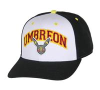 Bioworld Pokemon Adult Embroidered Precurve Snapback Hat for Men and Women, Umbreon, One size