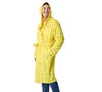 Bioworld Pokemon Pikachu Character Patch Long Sleeve Yellow Men's Hooded Robe, Pok Pikachu Patch, Large