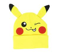 Bioworld Pokemon Pikachu Winking Embroidered Beanie Cap Hat One Size Licensed New