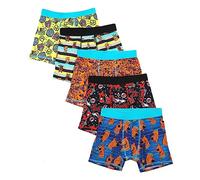 Bioworld Scooby Doo Classic Cartoon Characters Boys Underwear 5pk Boxer Briefs Set, Multicolored, 14