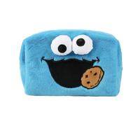 Bioworld Sesame Street Cookie Monster Blue 8” Cosmetic Bag, Sesame Street Cookie Monster, One size