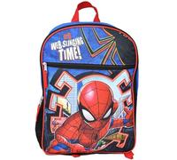 Bioworld Spiderman 16" Backpack with 1 Front Pocket - Perfect for Preschool & Elementary Boys