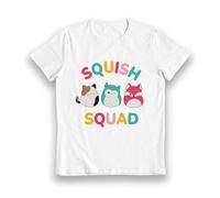 Bioworld Squishmallows Squish Squad White Kids T-Shirt - 11-12 Year