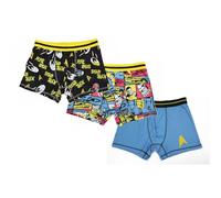 Bioworld Star Trek Boxer Briefs Men's USS Enterprise Original Series 3 Pack Underwear, Sta Uss, XXL