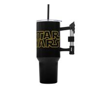 Bioworld Star Wars 40 Oz Stainless Steel Tumbler With Sculpted Lightsaber Handle