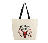 Bioworld Stranger Things Hellfire Club 15.5-Inch Adult Canvas Tote Bag