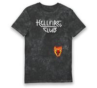 Bioworld Stranger Things Hellfire Club Snowash Adults T-Shirt - Extra Large Grey