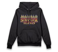 Bioworld Stranger Things Hoodie Black Flames Logo-2XL