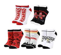 Bioworld Stranger Things Logos Five Pack Ankle Socks
